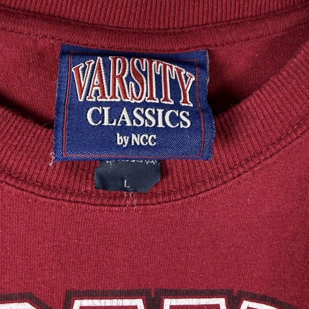 Vintage Alabama Crimson Tide Red T Shirt Varsity Classics by NCC 90s Large - Picture 4 of 6